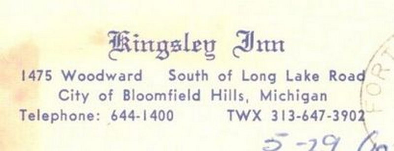 Kingsley Inn - Vintage Postcard